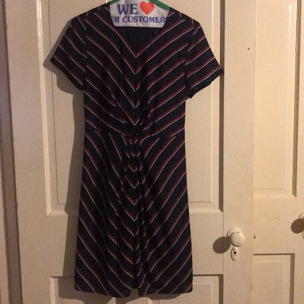 Banana Republic stripes short sleeve dress